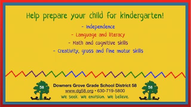 Getting Ready for Kindergarten in District 58 смотреть онлайн