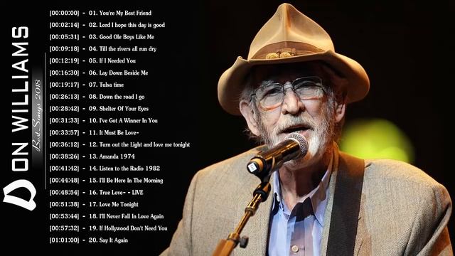 Don Williams Greatest Hits 2020 - Best Of Songs Don Williams - Don Williams Best Songs