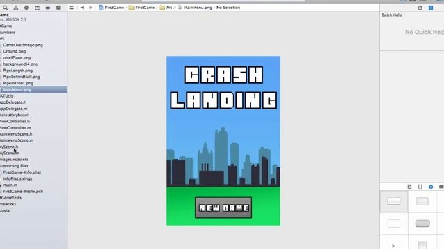 iOS Game Development Tutorial 6: Main Menu and Transitioning смотреть онлайн