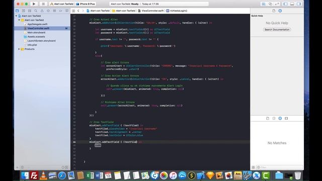 38 - AlertController con TextField - IOS 12 e Xcode 10 | Italiano смотреть онлайн