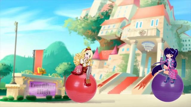 Me and Apple White at the Ever After High campus смотреть онлайн