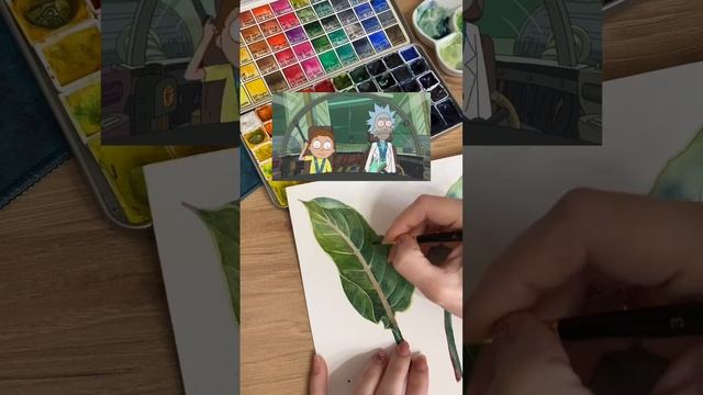 Рил: хотела нарисовать все за 20 минут, а ушло 6 дней #стоки #иллюстратор #акварель смотреть онлайн