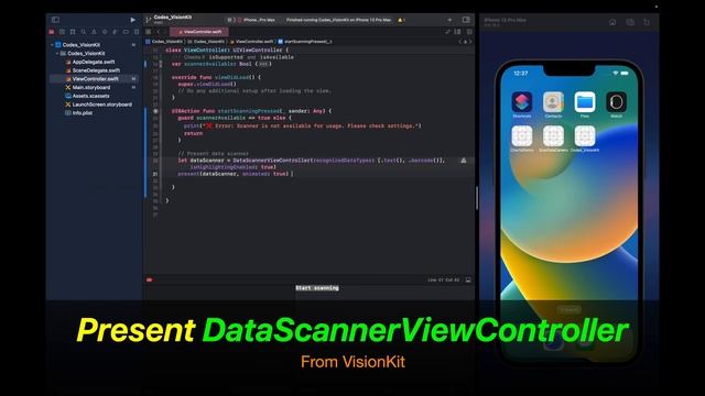 iOS Tutorials: Scanning data with the camera (iOS 16+, Swift, WWDC 22') смотреть онлайн