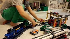 Lego City Square конструктор набор поезд грузовой и скоростной