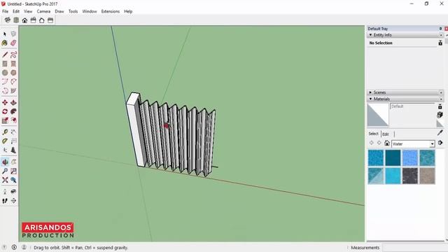 Tutorial Membuat Pintu Folding Gate dengan Sketchup смотреть онлайн