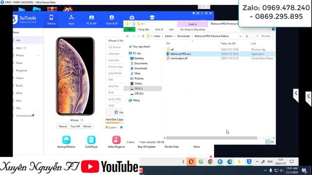 Active Bypass iCloud iPhone 11 Pro And XR Full Nghe Gọi | TOOL IREMOVAL PRO v.6.6.1- XUYÊN NGUYỄN F смотреть онлайн