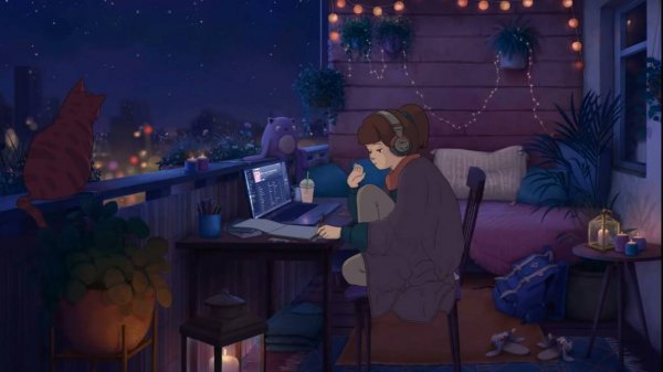 1 A.M Study Session 📚 (Учебная сессия в 1 час ночи) [lofi hip hop]