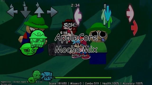 ❤ [FNF Vs. Dave and Bambi: Golden Apple Edition] Applecore (Mocha Mix) ❤ смотреть онлайн
