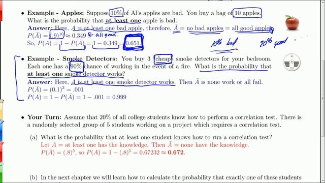 Chapter 4.5: One Bad Apple - Probabilities of At Least One смотреть онлайн