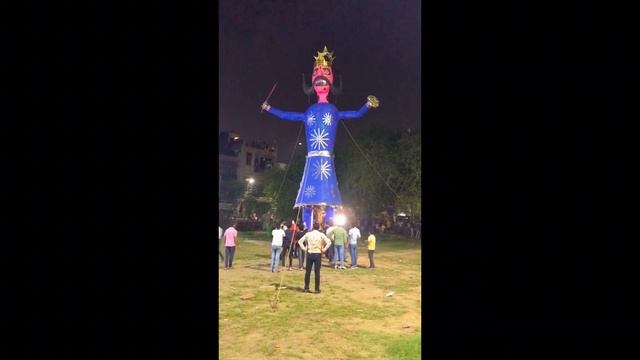 Ravan dahan delhi( Paschim puri, pocket 3 ) dargah wala park смотреть онлайн