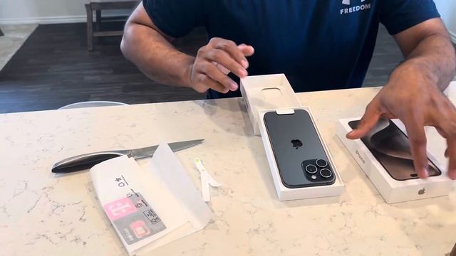Apple-iPhone 15 pro max/ Titanium blue & Natural titanium/ unboxing & review смотреть онлайн
