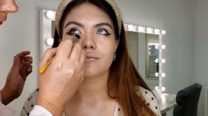 Вечерний макияж растушеванная стрелка (урок 1)