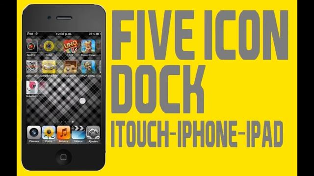 COMO PONER 5 ICONOS EN EL DOCK IPODTOUCH IPHONE IPAD смотреть онлайн