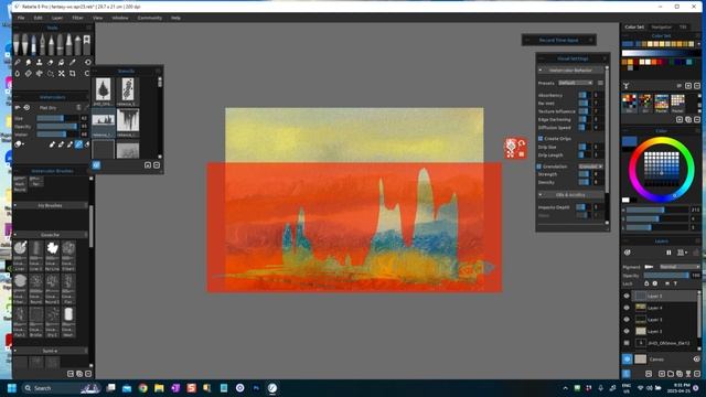 Discover the Magic of Painting a Watercolour Abstract in REBELLE 6! смотреть онлайн