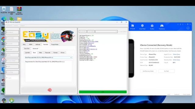 Iphone 8 Plus IOS 16.6.1 icloud bypass with EFT Pro Easy Method. смотреть онлайн