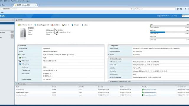 vSphere 6.5 - How to install and configure VMware ESXi 6.5 смотреть онлайн