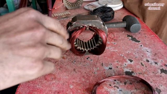 How to winding air compressor 1.5 hp full details in hindi/urdu смотреть онлайн