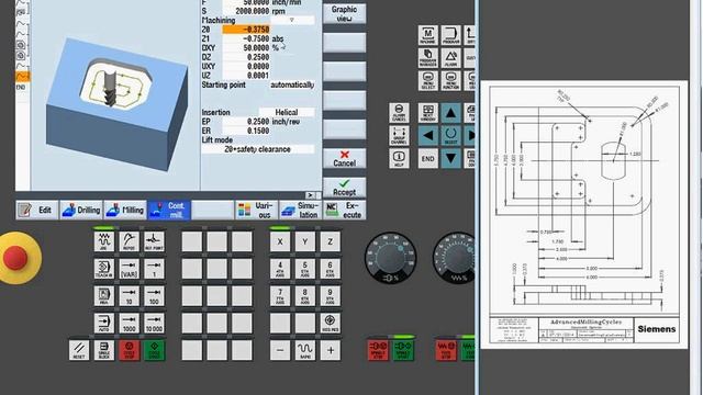 Siemens Sinumerik 828D - Advanced Milling Cycles in Shopmill смотреть онлайн