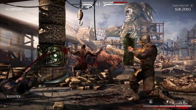Hellfire Scorpion Vs Grandmaster Sub Zero | Very Hard | Mortal Kombat X gameplay смотреть онлайн
