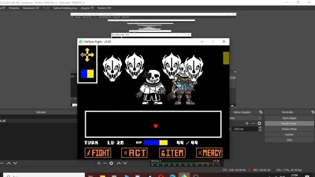 Ink!sans fight [HELL MODE] WHEN I DIE VIDEO ENDS смотреть онлайн
