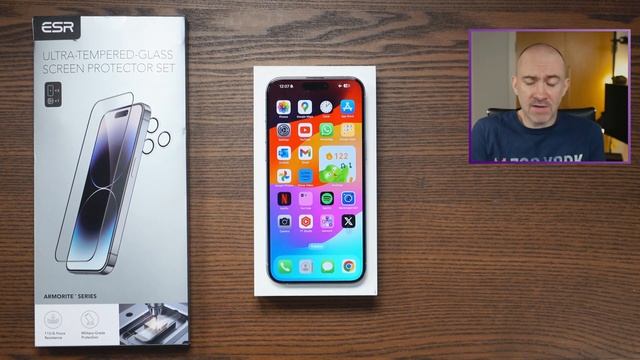 ESR Ultra Tempered Glass Screen Protector for iPhone 15 смотреть онлайн