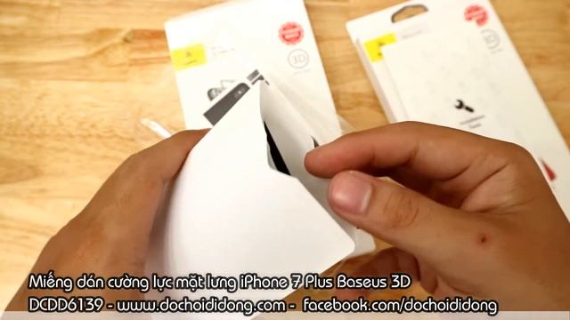 Miếng dán cường lực mặt lưng iPhone 7 Plus Baseus 3D смотреть онлайн