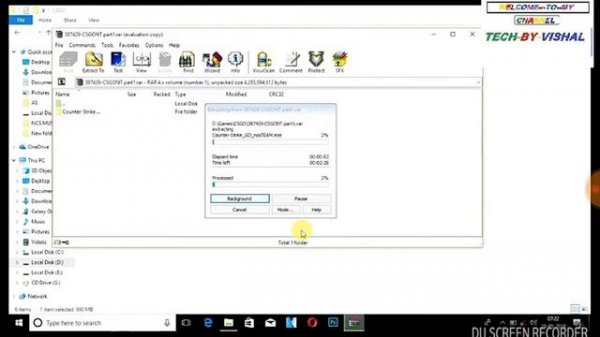 HOW TO DOWNLOAD CSGO ( COUNTER STRIKE GLOBAL OFFENSIVE) HIGHLY COMPRESSED IN PARTS 100% working.