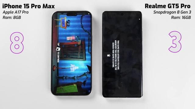Speedtest iPhone 15 Pro Max vs Realme GT5 Pro: THỜI THẾ ĐÃ KHÁC смотреть онлайн