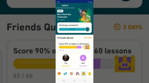 How To Quickly Complete Quests and Lessons in Duolingo #hack #tips #tricks