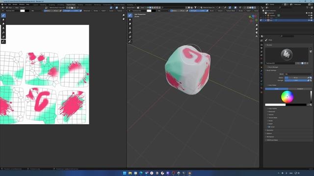 Blender Рисование текстур на Low Poly и на High Poly модели