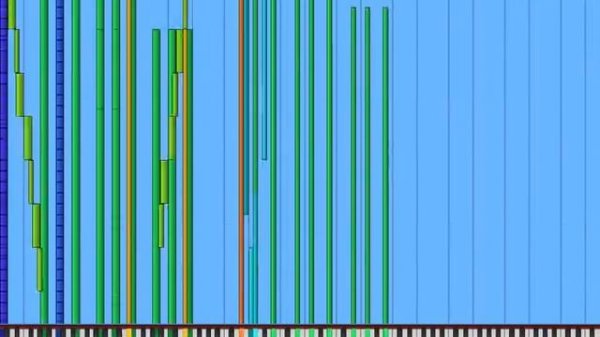 [Black MIDI] Piano From Above - Bad Apple!! 3.5 Million Notes