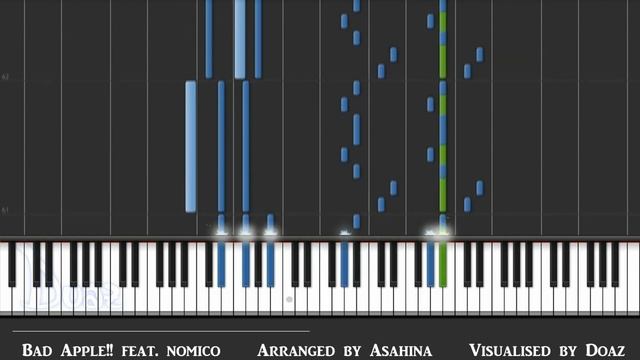 (Synthesia Piano) Bad Apple!!, feat. nomico, arranged by Asahina смотреть онлайн
