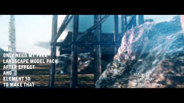 Element 3D and landscape pack render test смотреть онлайн