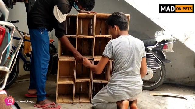 How to make a roller pigeon cage | tamil | Rs.400 only | pigeons | mad on pets смотреть онлайн
