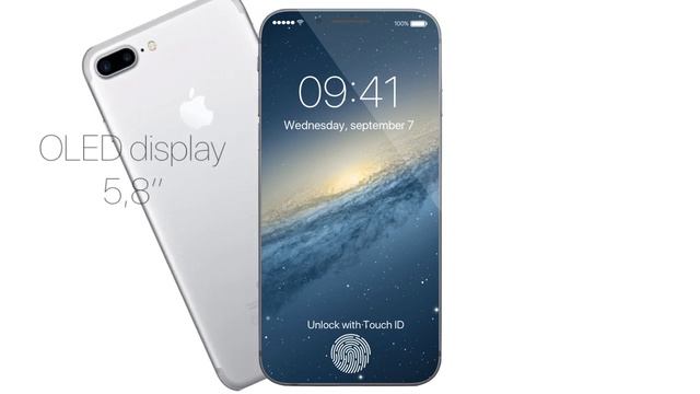 iPhone 8 Concept Wireless charging edge to edge 2017 Apple смотреть онлайн