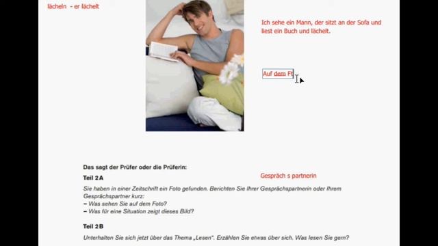 DEUTSCH - GOETHE INSTITUT - A2/B1 - SPRECHEN Teil 2