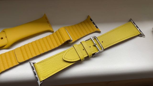 Meyer Lemon Leather Loop - Apple Watch Band смотреть онлайн