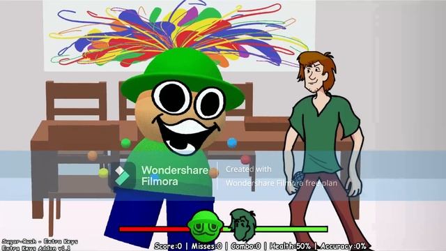 Friday Night Funkin' Vs Dave And Bambi(Golden Apple Edition)(Shaggy Covers Extra Key) смотреть онлайн