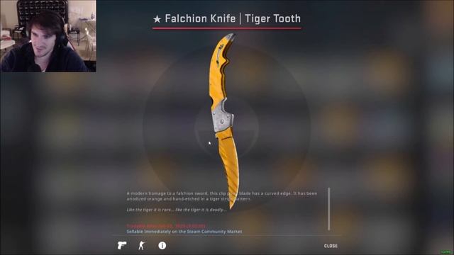 Won a CSGO Knife Today - Falchion Knife (Tiger Tooth) смотреть онлайн