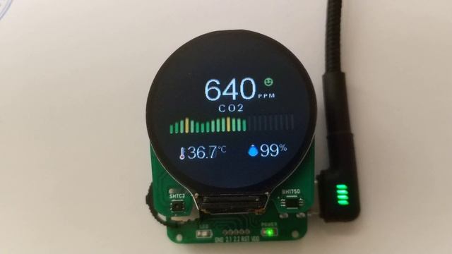 Data Visualization Test. IPS 1.28 display and cc2530. смотреть онлайн