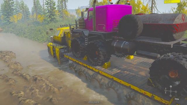 Titanium Truck Transporting Keny C-500 Twin Steer 10x10 | SnowRunner Gameplay | SnowRunner Hindi смотреть онлайн