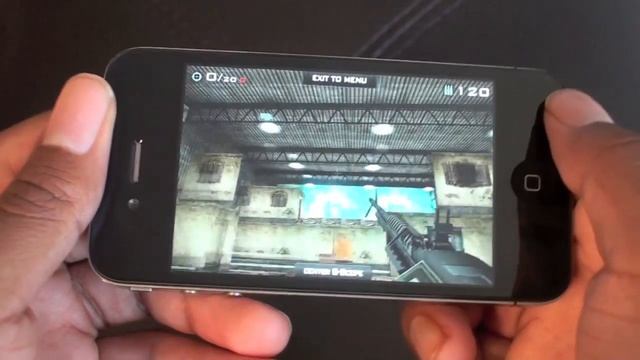 Apple iPhone 4 Gyroscope Game: Eliminate Gun Range смотреть онлайн