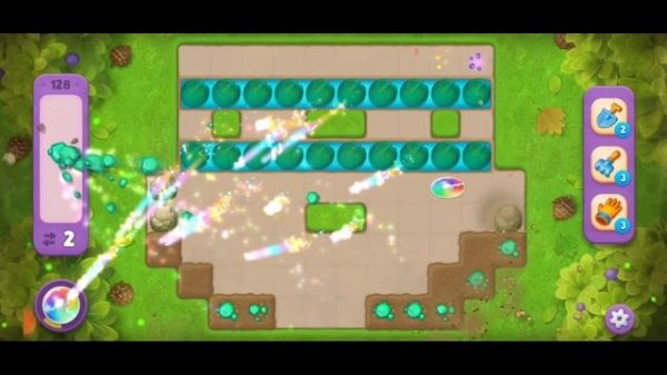 Gardenscapes Level 128 Super Hard Level No Booster All Goals Complete - Playrix Gameplay