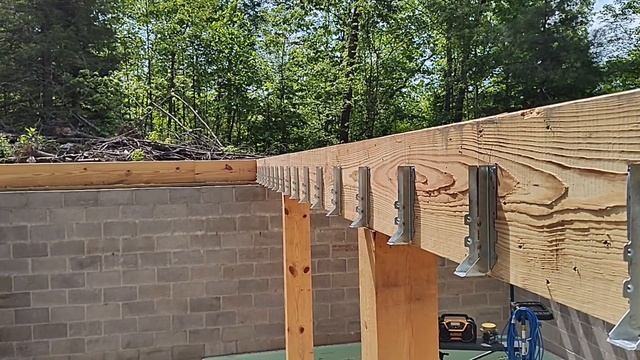 DIY House Build Ep.13: Joist hangers and raising subfloor joists смотреть онлайн