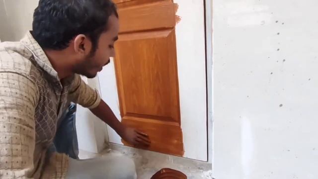 Texture Door with Enamel painting//Brown colour Apply the Texture Door/Balcony Door Texture paintin смотреть онлайн