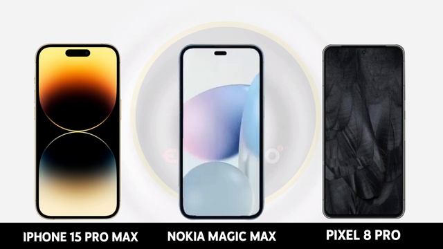 iPhone 15 Pro Max vs Google Pixel 8 Pro vs Nokia Magic Max смотреть онлайн