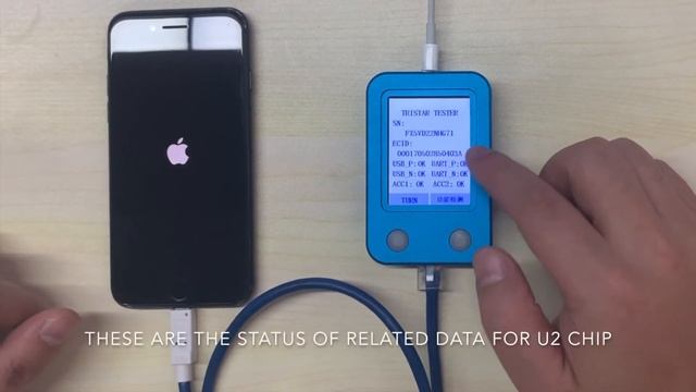 JC U2 Tristar Chip tester for iPhoneiPad U2 Charger IC and SN смотреть онлайн
