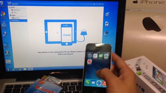 Unlock iPhone 4s CDMA in iOS 8.0 - 8.2 ( No jailbreak ) смотреть онлайн