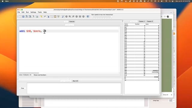Intro to MIPS: Downloading and Installing MARS MIPS Simulator смотреть онлайн