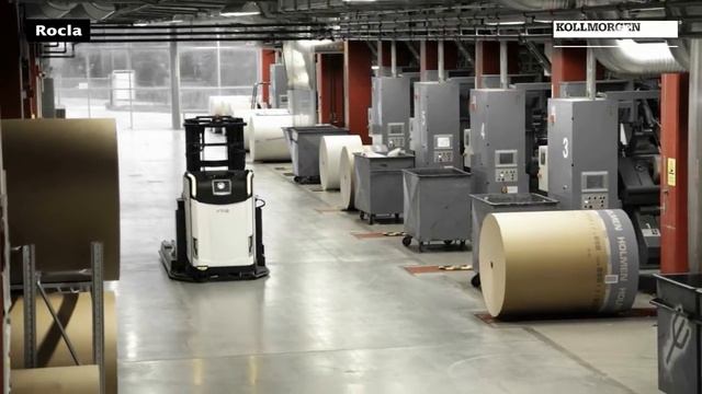 Rocla AGV in use in VTAB Printing house смотреть онлайн